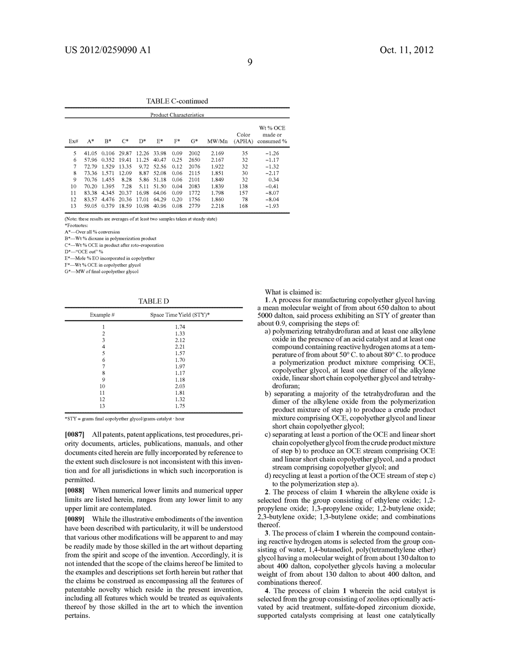 COPOLYETHER GLYCOL MANUFACTURING PROCESS - diagram, schematic, and image 12