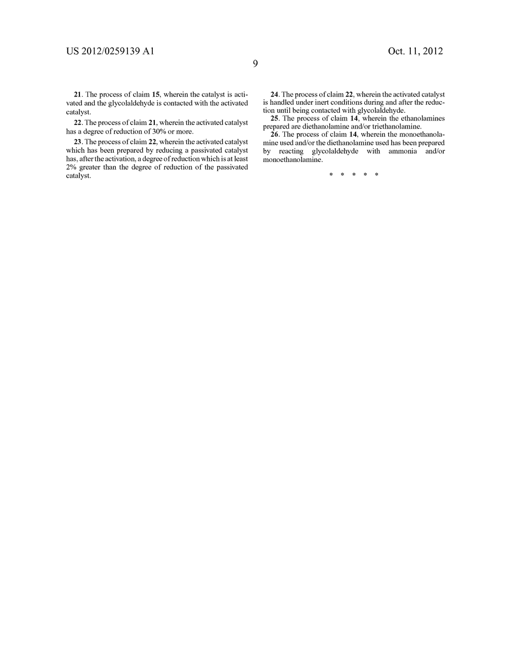 METHOD FOR PREPARING HIGHER ETHANOLAMINES - diagram, schematic, and image 10