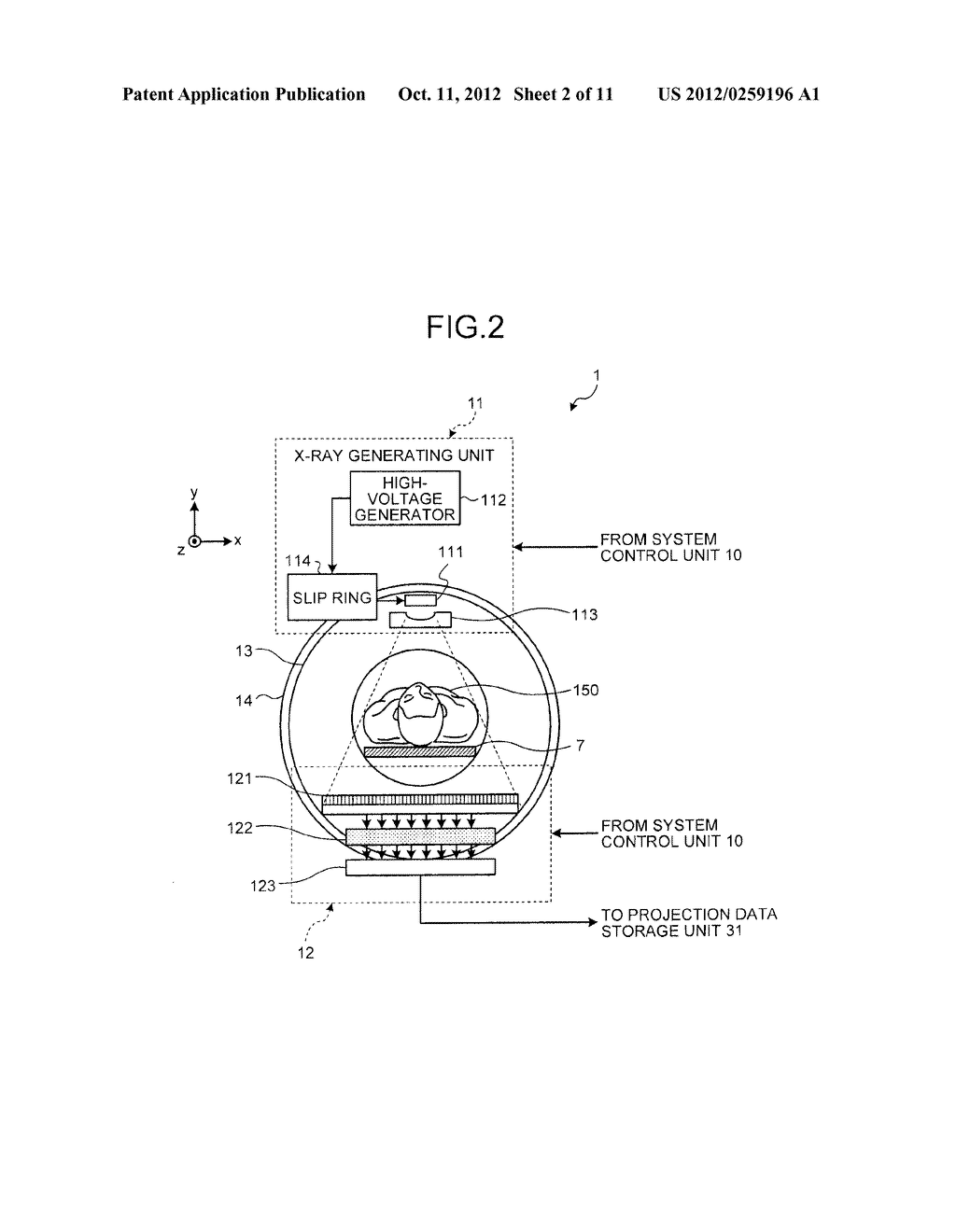 MEDICAL IMAGE DIAGNOSTIC APPARATUS AND CONTROL METHOD - diagram, schematic, and image 03