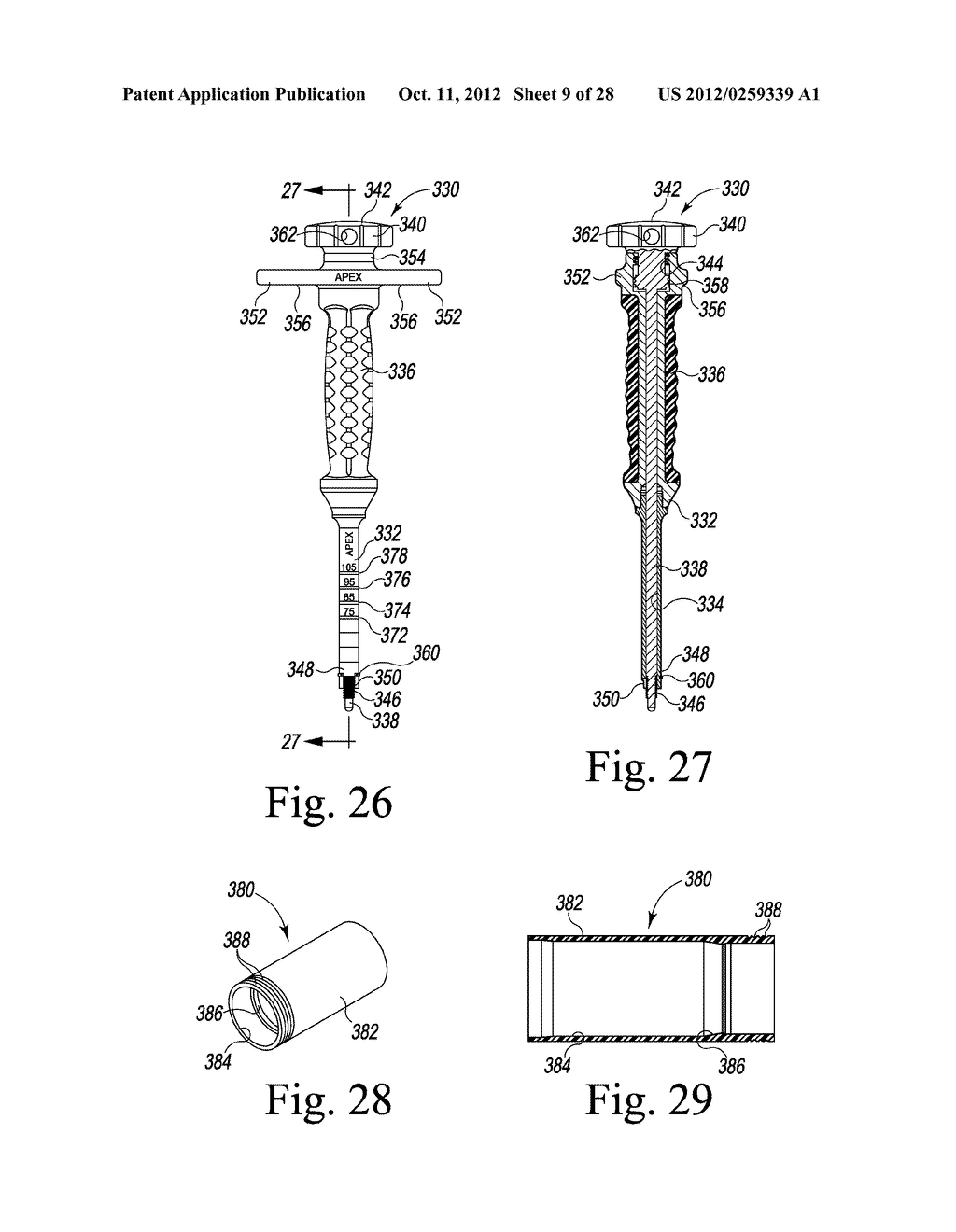 INSTRUMENT ASSEMBLY FOR IMPLANTING A REVISION HIP PROSTHESIS AND     ORTHOPAEDIC SURGICAL PROCEDURE FOR USING THE SAME - diagram, schematic, and image 10