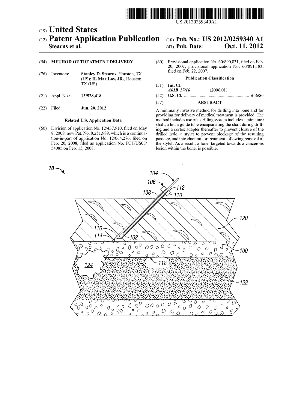 Method of treatment delivery - diagram, schematic, and image 01