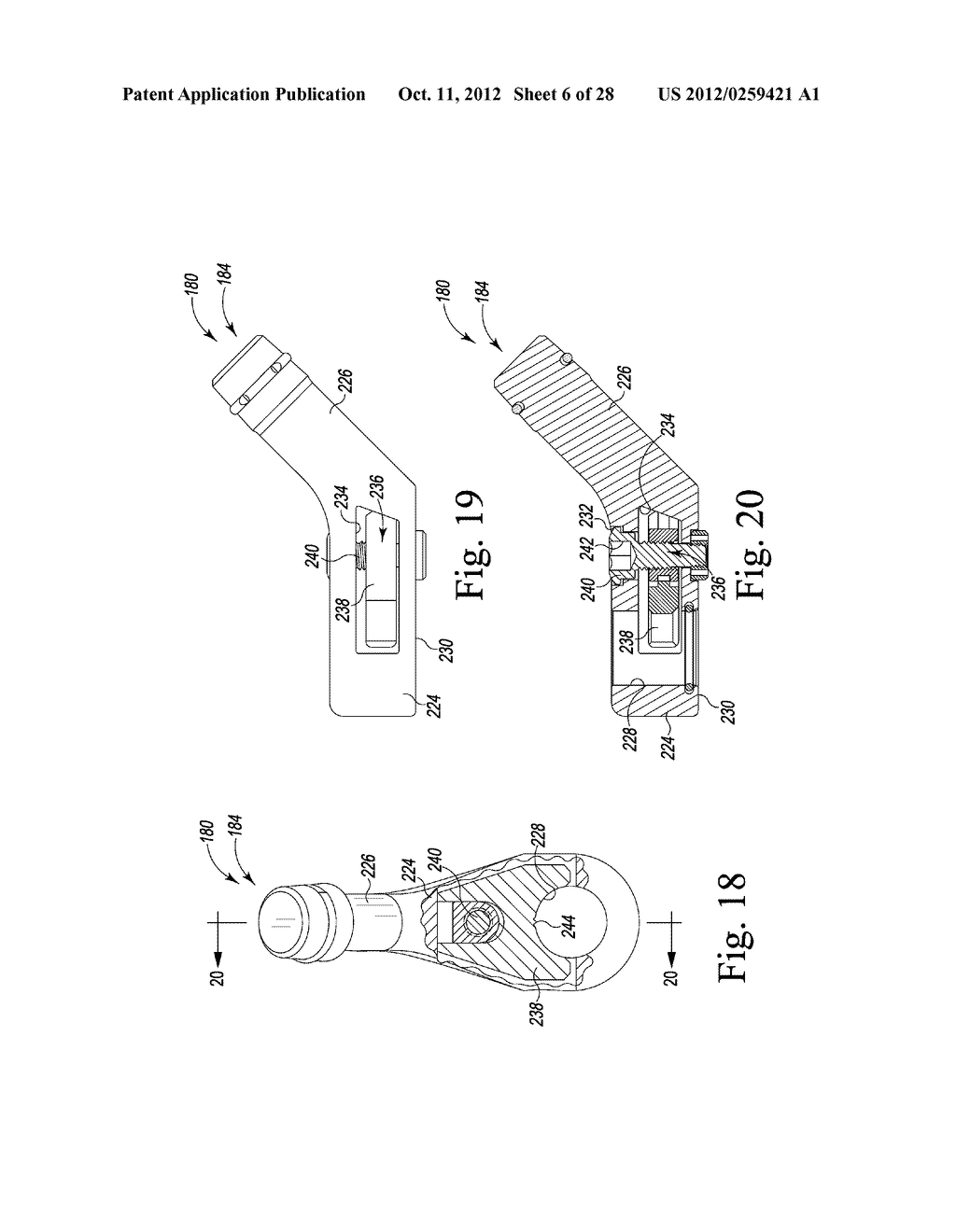 VERSION-REPLICATING INSTRUMENT AND ORTHOPAEDIC SURGICAL PROCEDURE FOR     USING THE SAME TO IMPLANT A REVISION HIP PROSTHESIS - diagram, schematic, and image 07