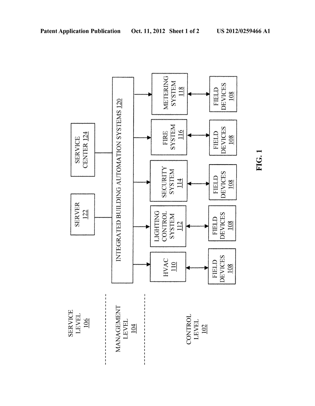 ARCHITECTURE AND METHOD FOR CENTRALLY CONTROLLING A PLURALITY OF BUILDING     AUTOMATION SYSTEMS - diagram, schematic, and image 02