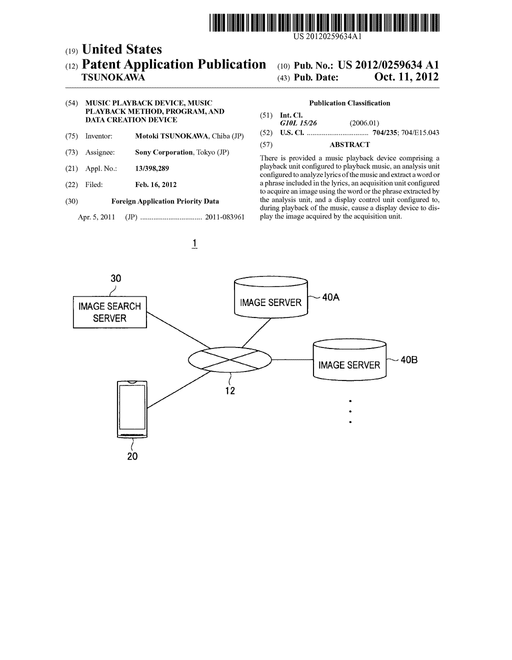 MUSIC PLAYBACK DEVICE, MUSIC PLAYBACK METHOD, PROGRAM, AND DATA CREATION     DEVICE - diagram, schematic, and image 01