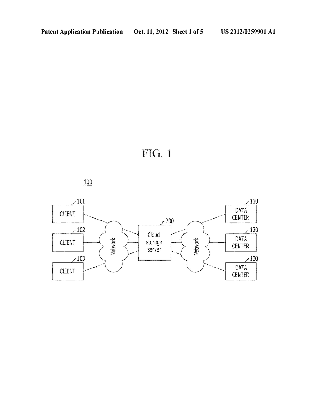 DISTRIBUTED STORAGE OF DATA IN A CLOUD STORAGE SYSTEM - diagram, schematic, and image 02