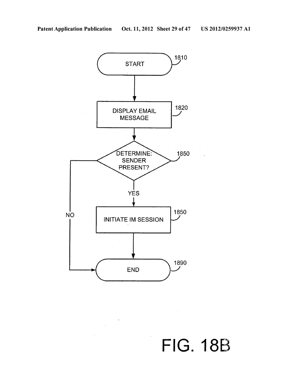 INITIATING INSTANT MESSAGING (IM) CHAT SESSIONS FROM EMAIL MESSAGES - diagram, schematic, and image 30