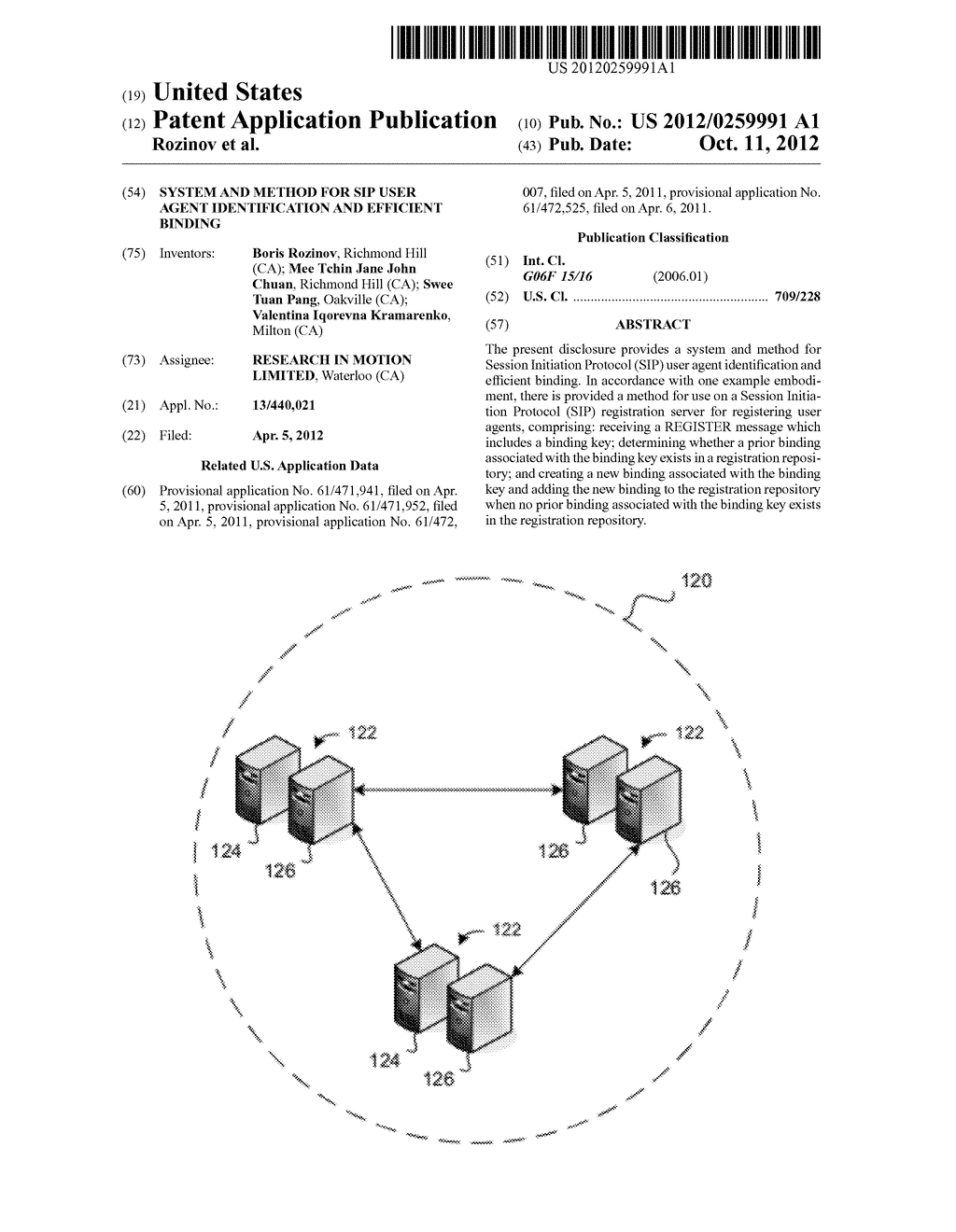 SYSTEM AND METHOD FOR SIP USER AGENT IDENTIFICATION AND EFFICIENT BINDING - diagram, schematic, and image 01