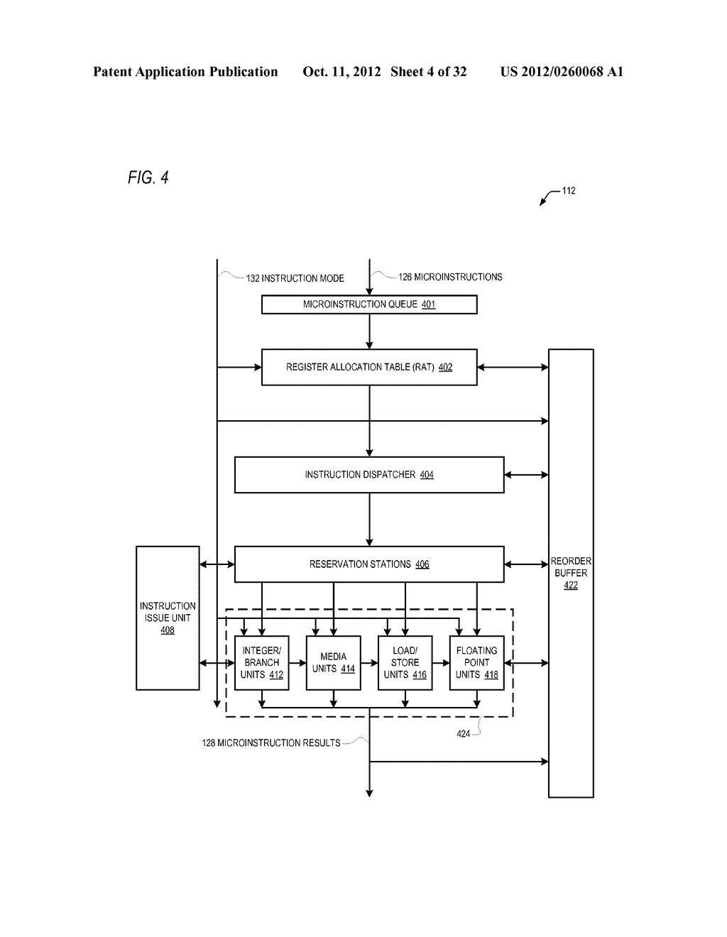 APPARATUS AND METHOD FOR HANDLING OF MODIFIED IMMEDIATE CONSTANT DURING     INSTRUCTION TRANSLATION - diagram, schematic, and image 06