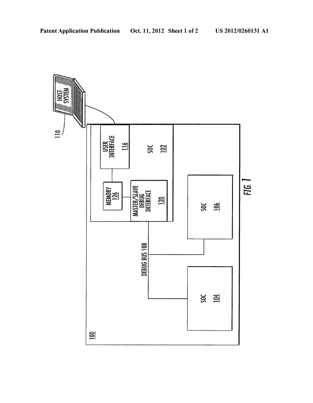 SYSTEM-ON-CHIP WITH MASTER/SLAVE DEBUG INTERFACE - diagram, schematic, and image 02