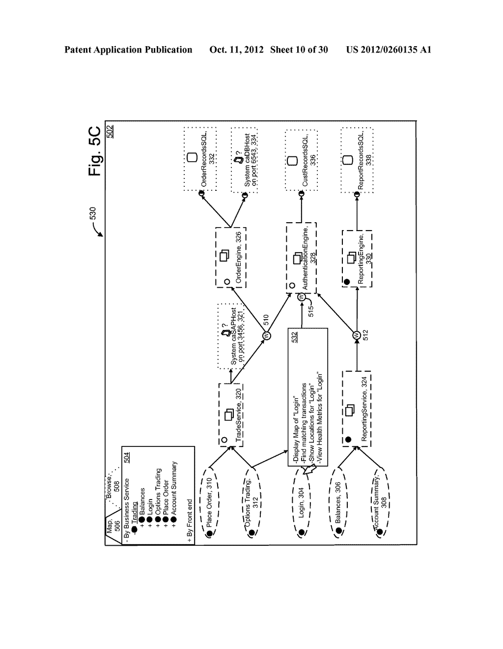 Visualizing Relationships Between A Transaction Trace Graph And A Map Of     Logical Subsystems - diagram, schematic, and image 11