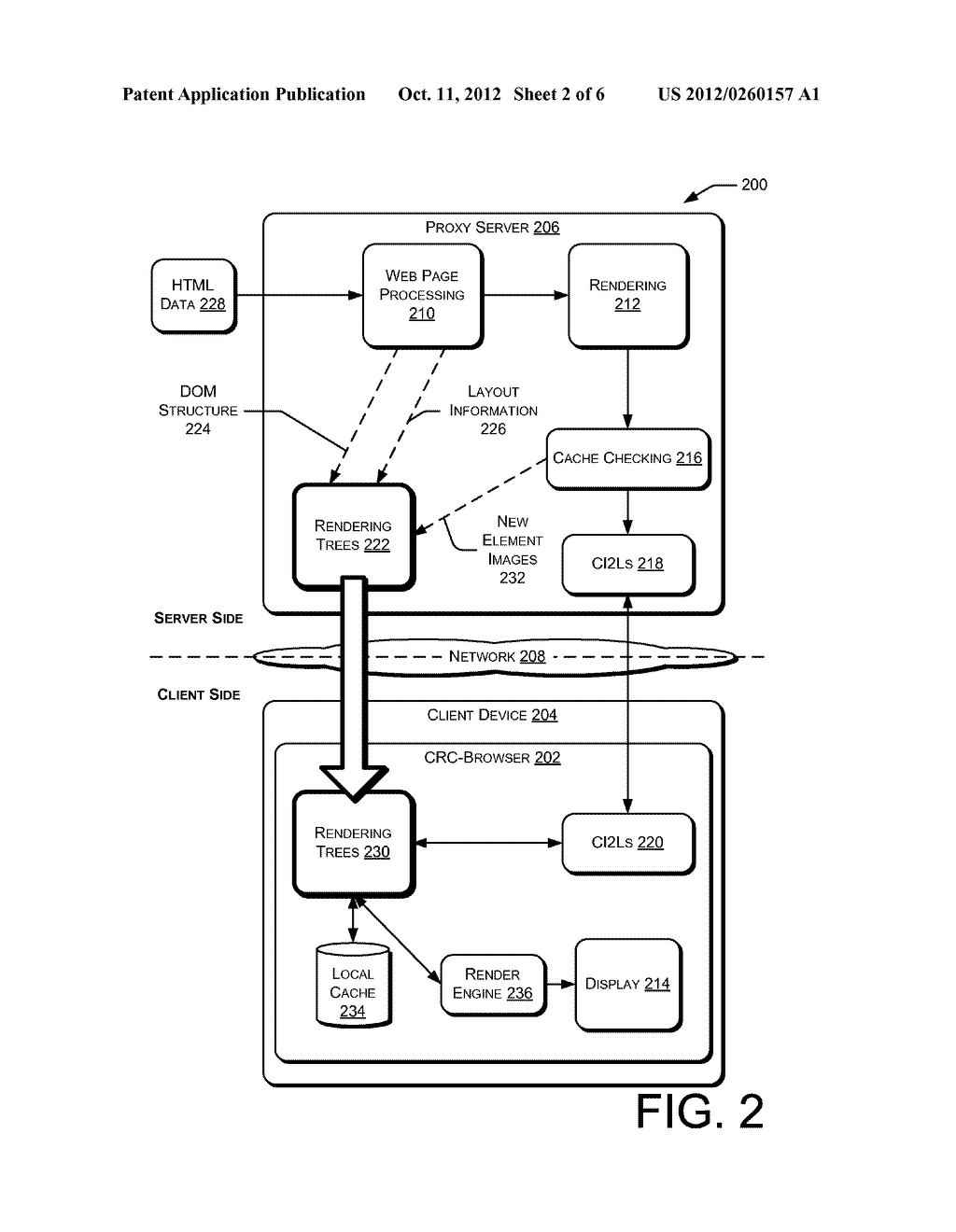 Cooperative Rendering Cache for Mobile Browser - diagram, schematic, and image 03