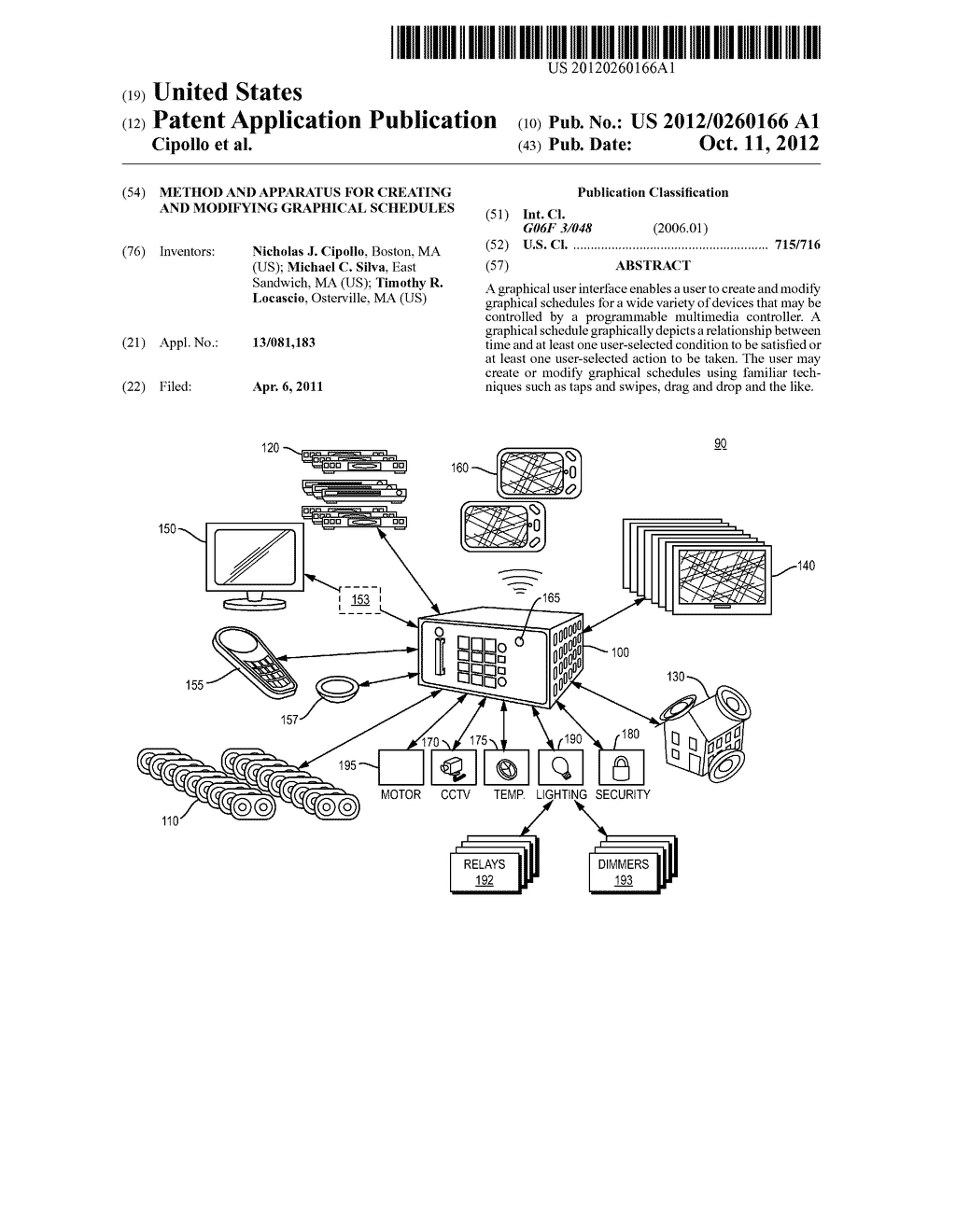 METHOD AND APPARATUS FOR CREATING AND MODIFYING GRAPHICAL SCHEDULES - diagram, schematic, and image 01