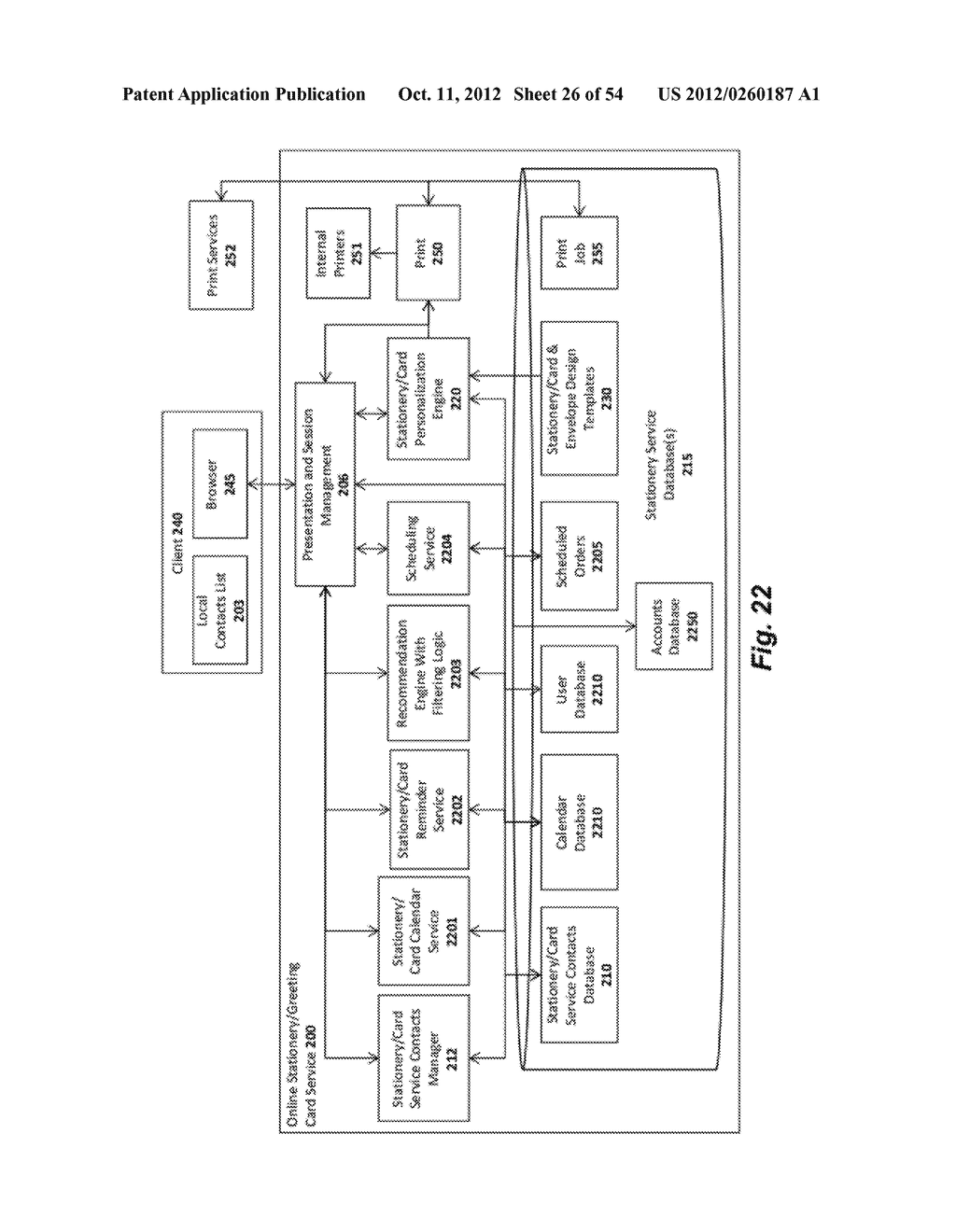 SYSTEM, METHOD AND GRAPHICAL USER INTERFACE FOR MANAGING CONTACTS AND     CALENDARS WITHIN AN ONLINE CARD SYSTEM - diagram, schematic, and image 27