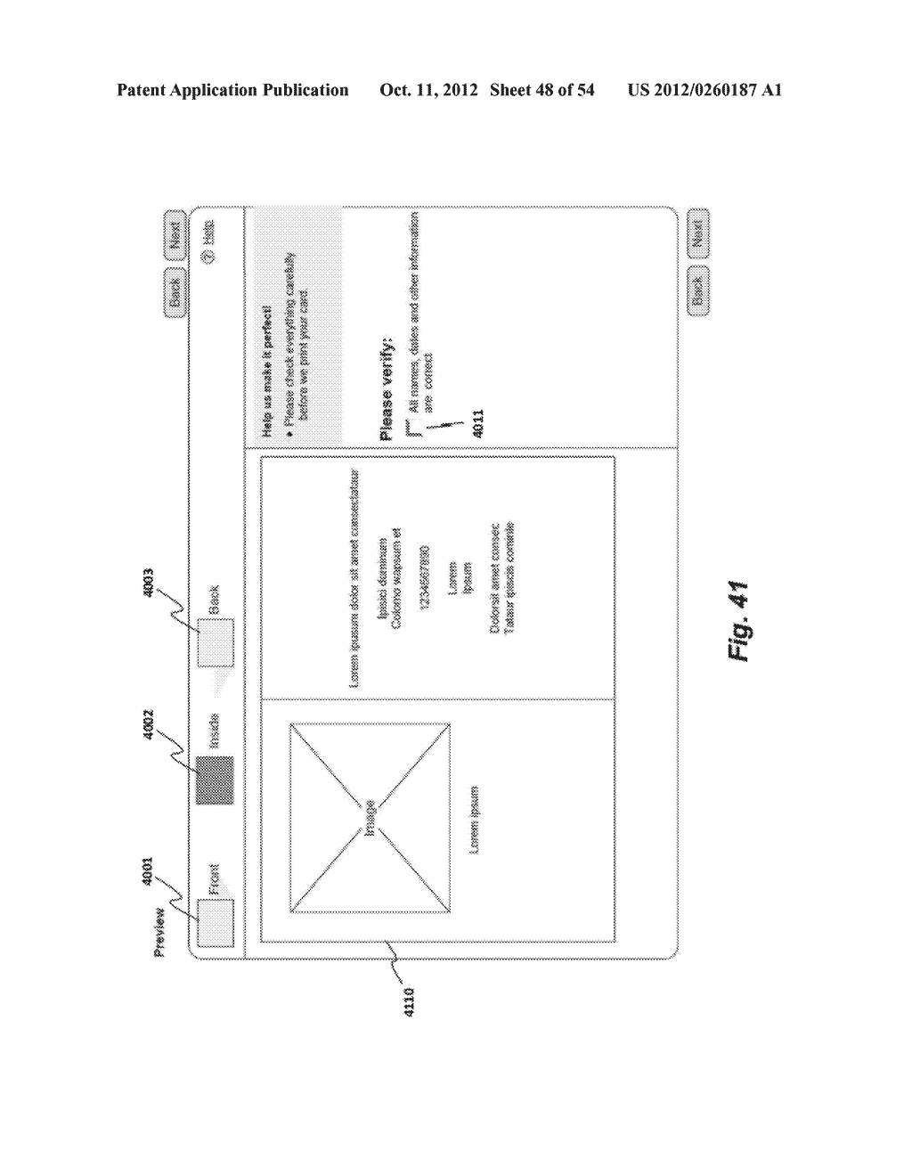 SYSTEM, METHOD AND GRAPHICAL USER INTERFACE FOR MANAGING CONTACTS AND     CALENDARS WITHIN AN ONLINE CARD SYSTEM - diagram, schematic, and image 49