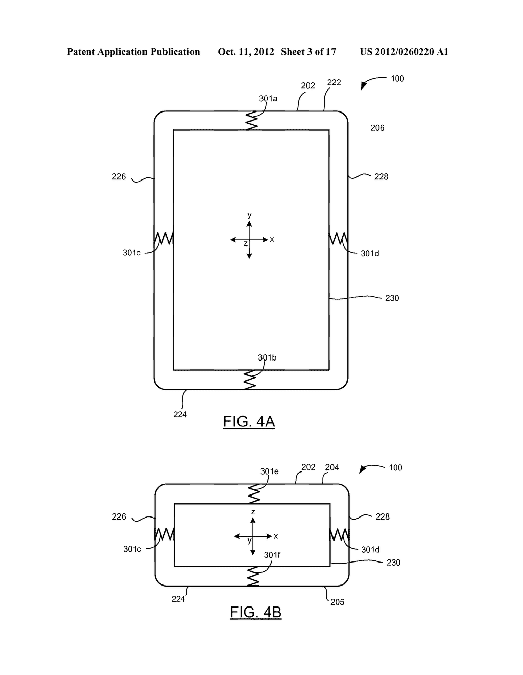 PORTABLE ELECTRONIC DEVICE HAVING GESTURE RECOGNITION AND A METHOD FOR     CONTROLLING THE SAME - diagram, schematic, and image 04