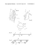 PALLET FOOT, A PALLET AND A BOX PROVIDED WITH FEET AND ALSO A METHOD FOR     ATTACHING A PALLET FOOT TO A PLATFORM diagram and image