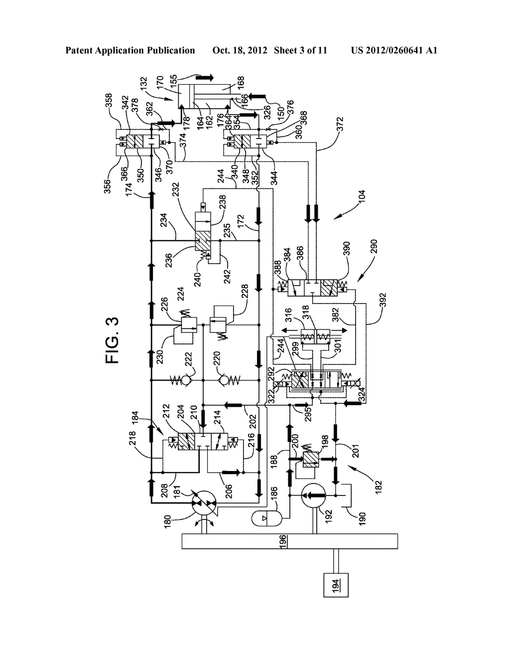 Overrunning pump protection for flow-controlled actuators - diagram, schematic, and image 04