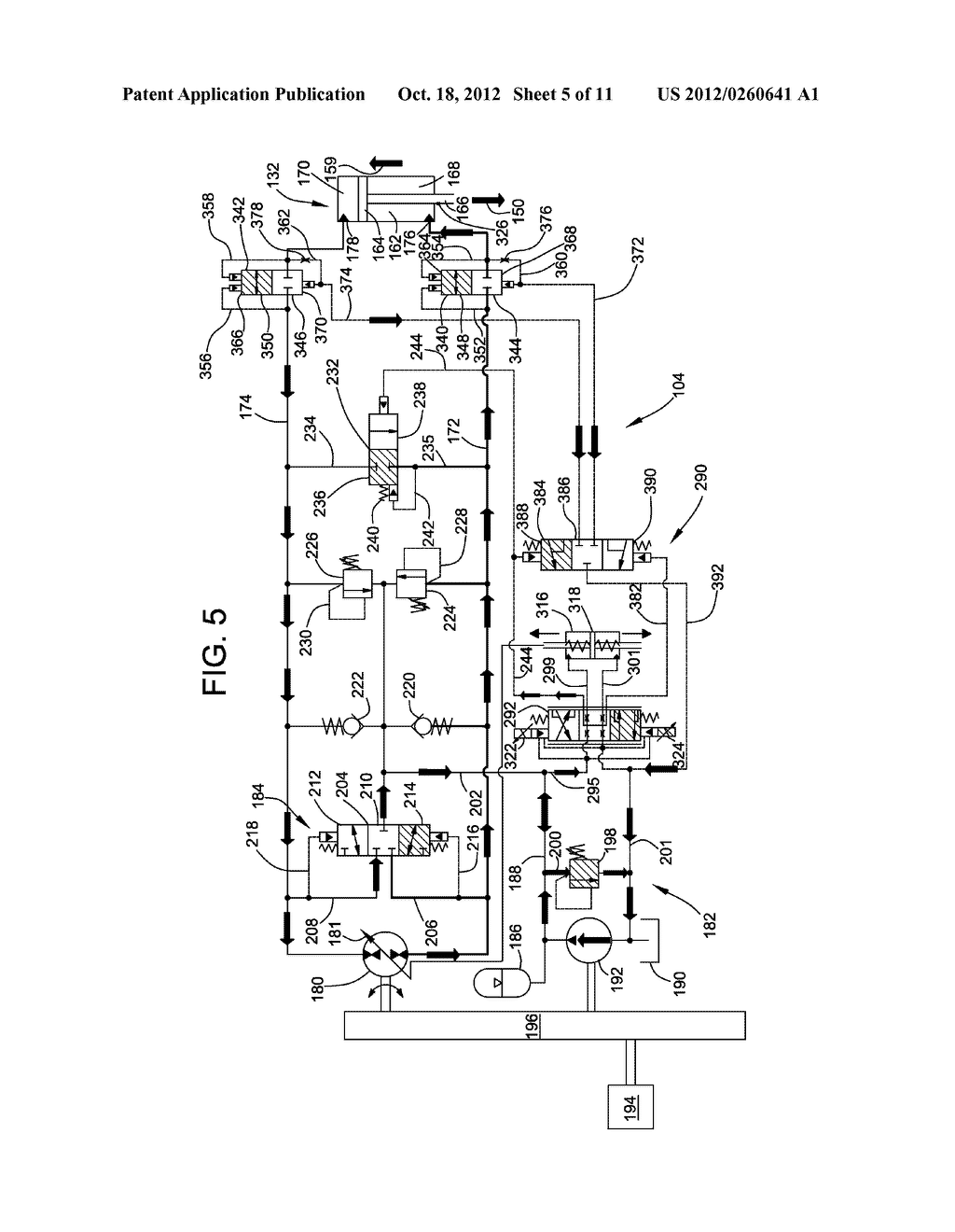 Overrunning pump protection for flow-controlled actuators - diagram, schematic, and image 06