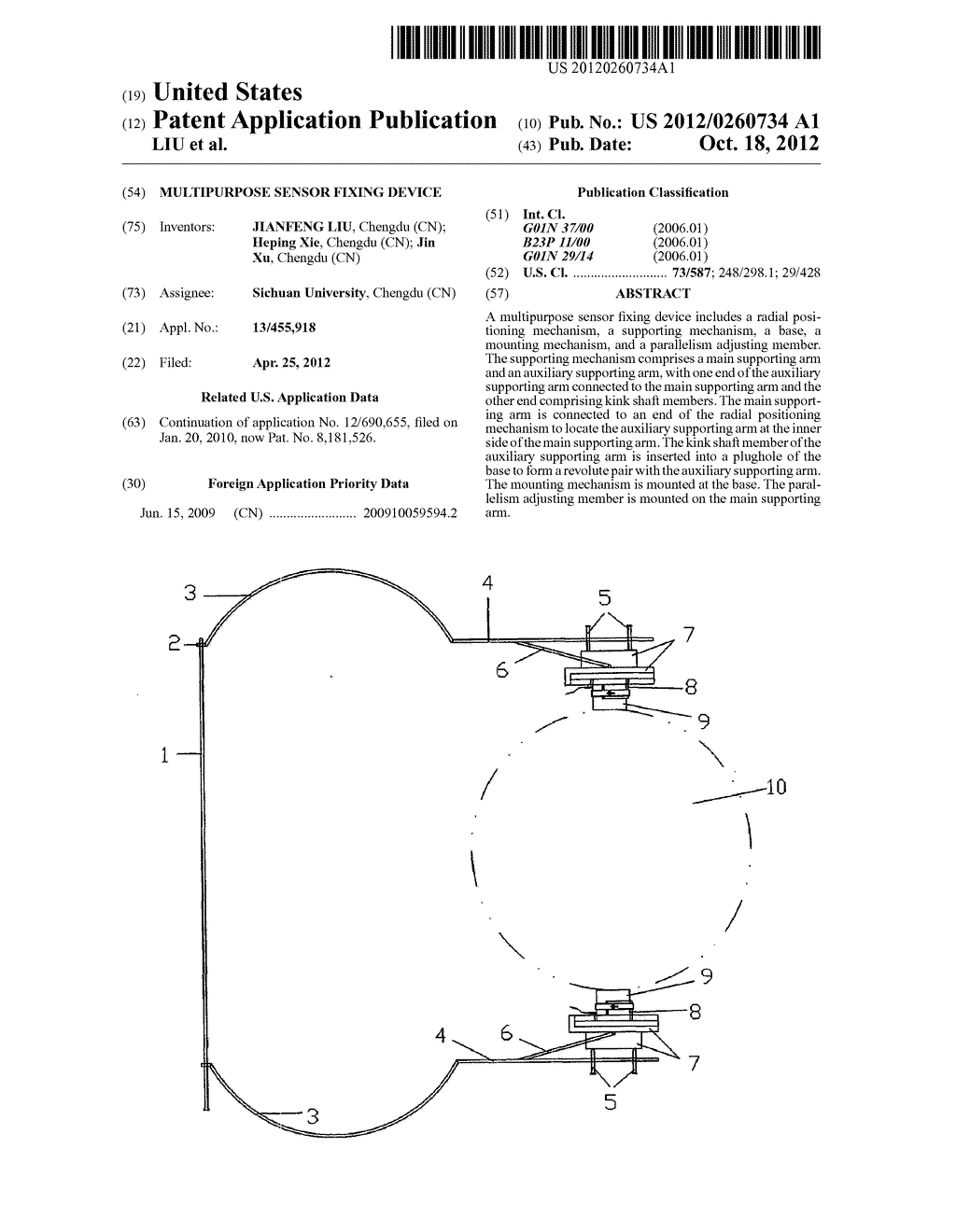 MULTIPURPOSE SENSOR FIXING DEVICE - diagram, schematic, and image 01