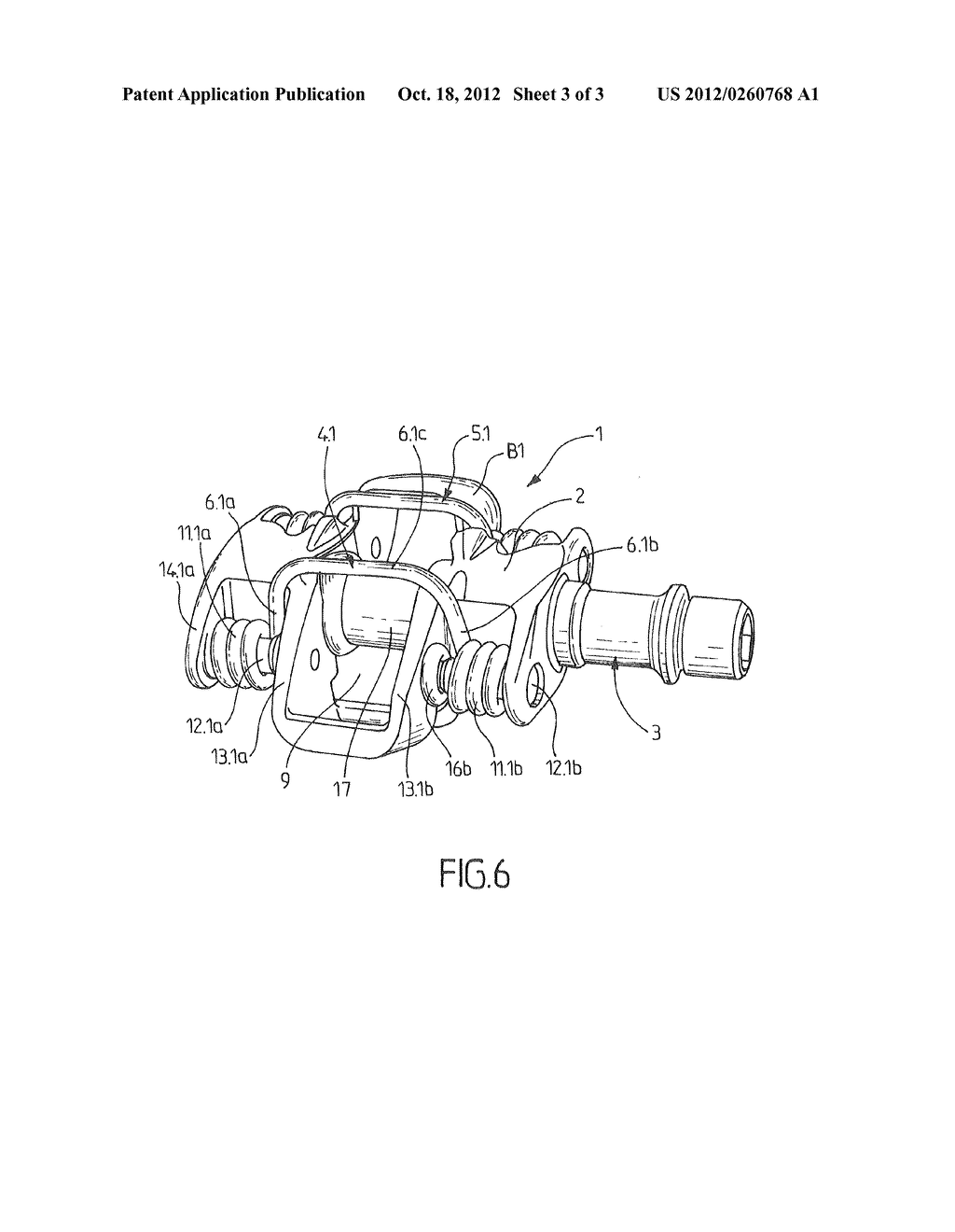 AUTOMATIC ENGAGEMENT AND DISENGAGEMENT BICYCLE PEDAL - diagram, schematic, and image 04