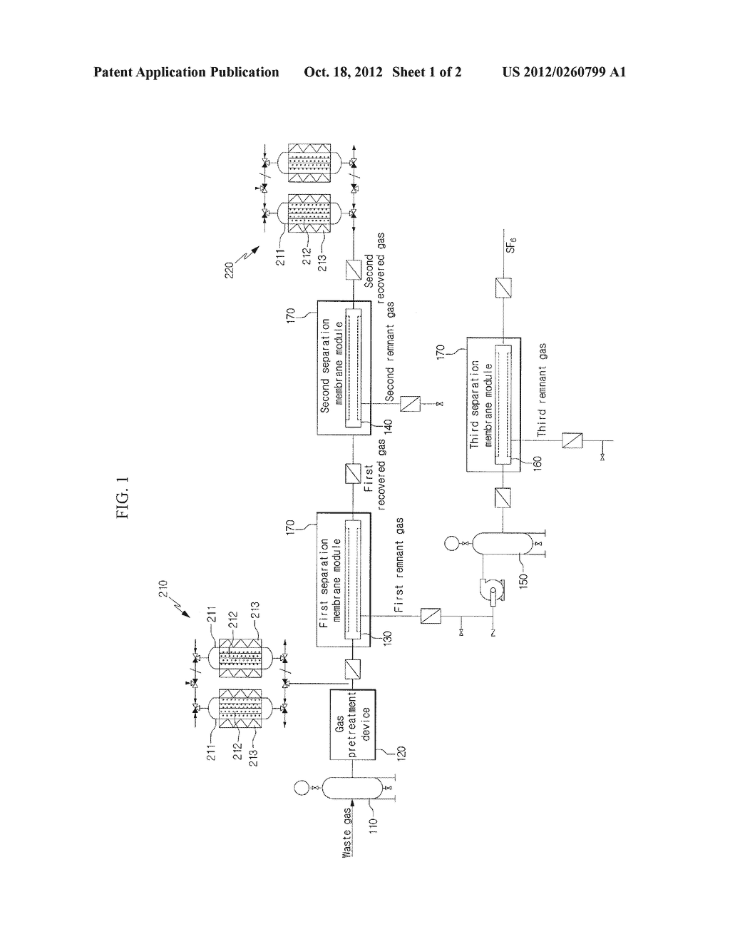 APPARATUS AND METHOD FOR RECOVERY OF SULFUR HEXAFLUORIDE - diagram, schematic, and image 02