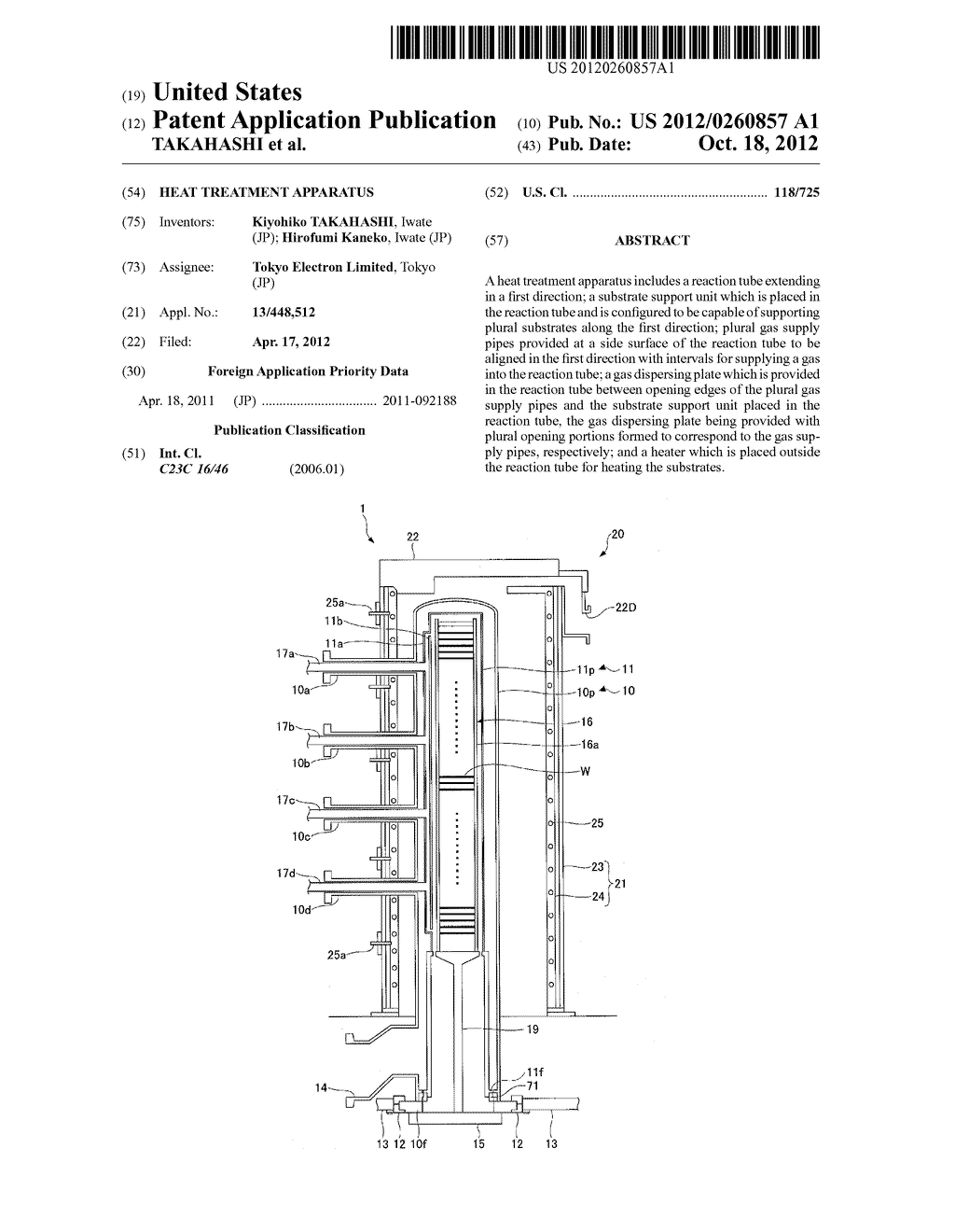 HEAT TREATMENT APPARATUS - diagram, schematic, and image 01