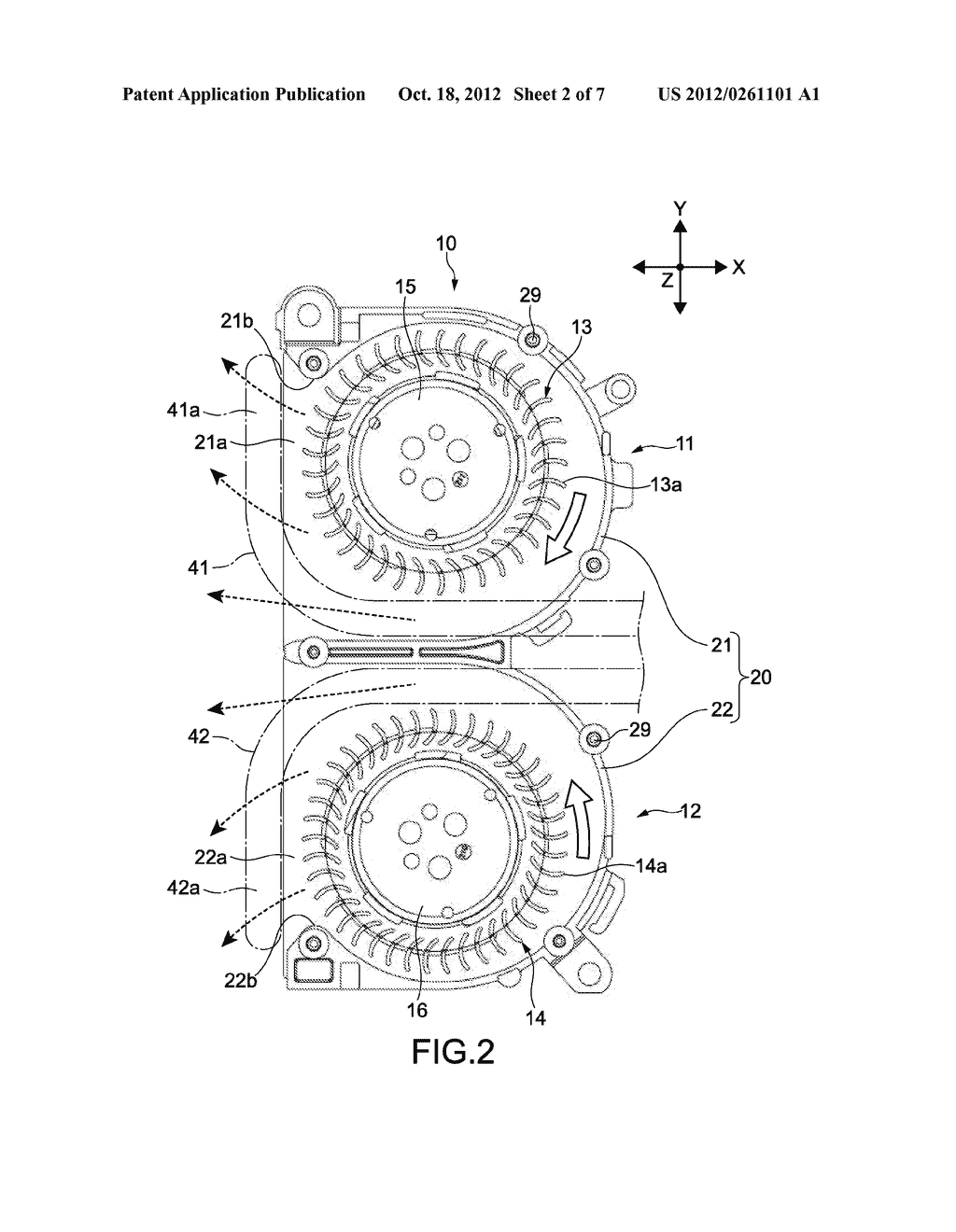 AIR BLOWER AND ELECTRONIC APPARATUS - diagram, schematic, and image 03