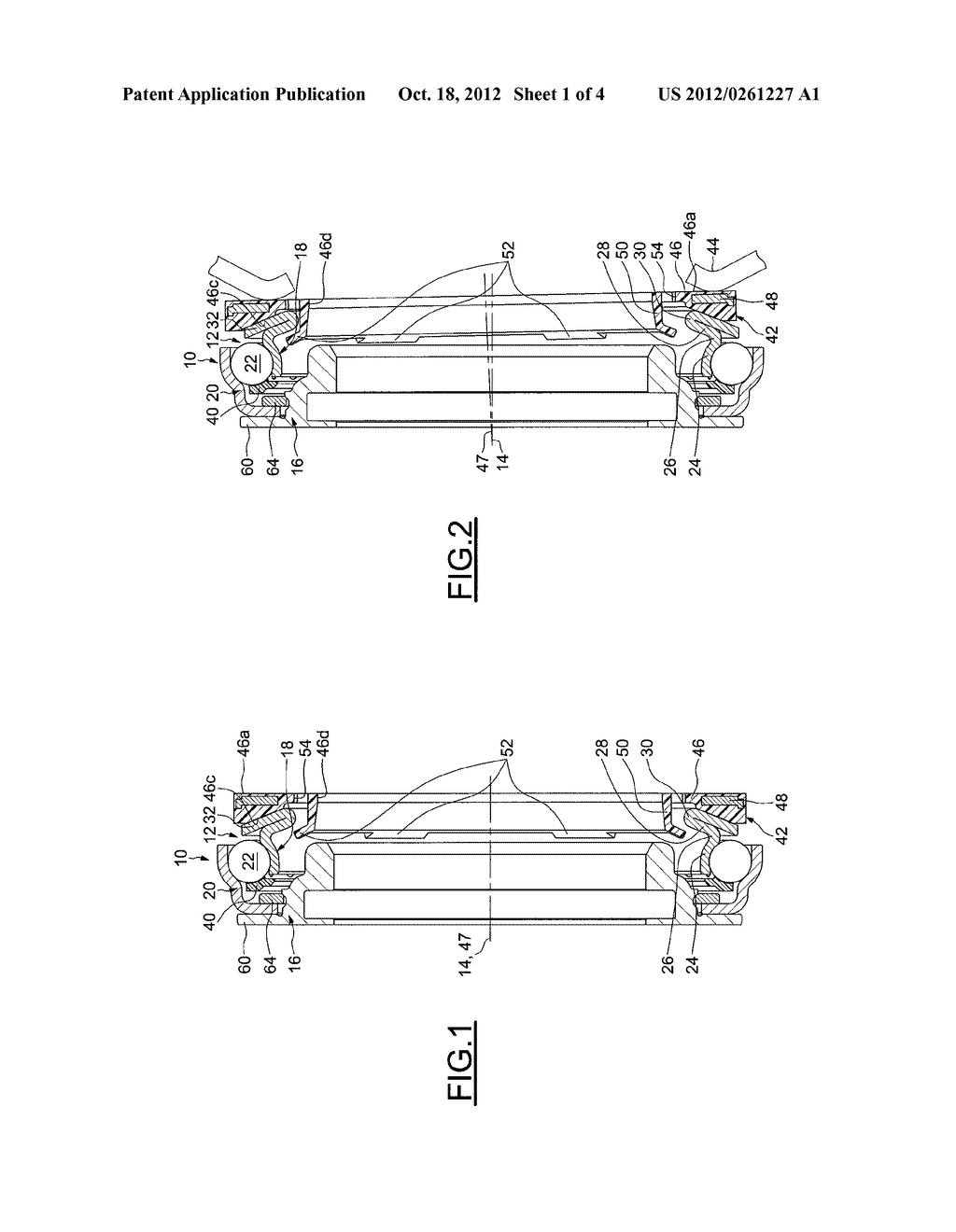 Clutch-Release Bearing Device including a Wear Ring - diagram, schematic, and image 02