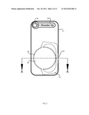 DEVICE FOR RETAINING A PORTABLE ELECTRONIC COMPONENT diagram and image