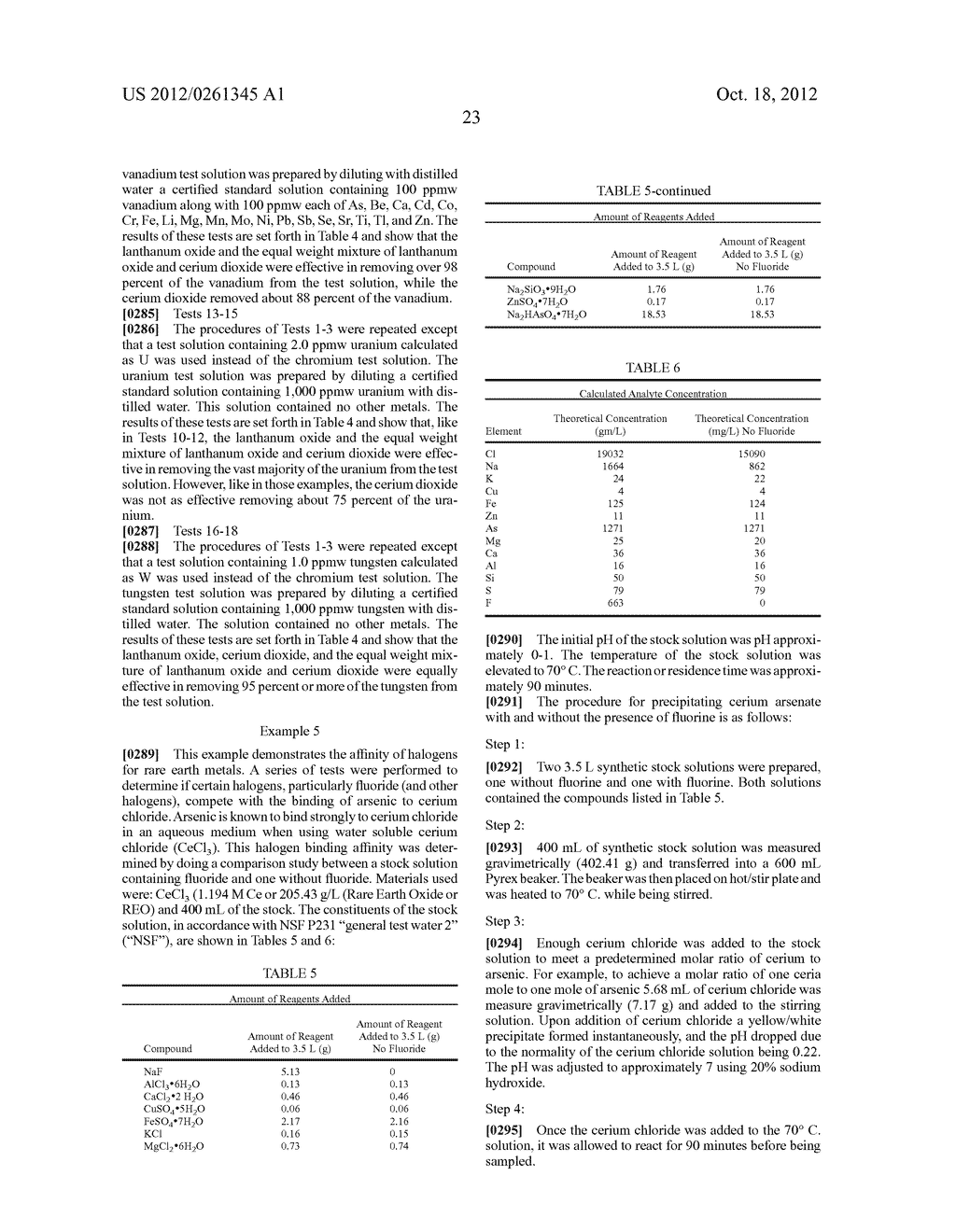 RARE EARTH REMOVAL OF HYDRATED AND HYDROXYL SPECIES - diagram, schematic, and image 115