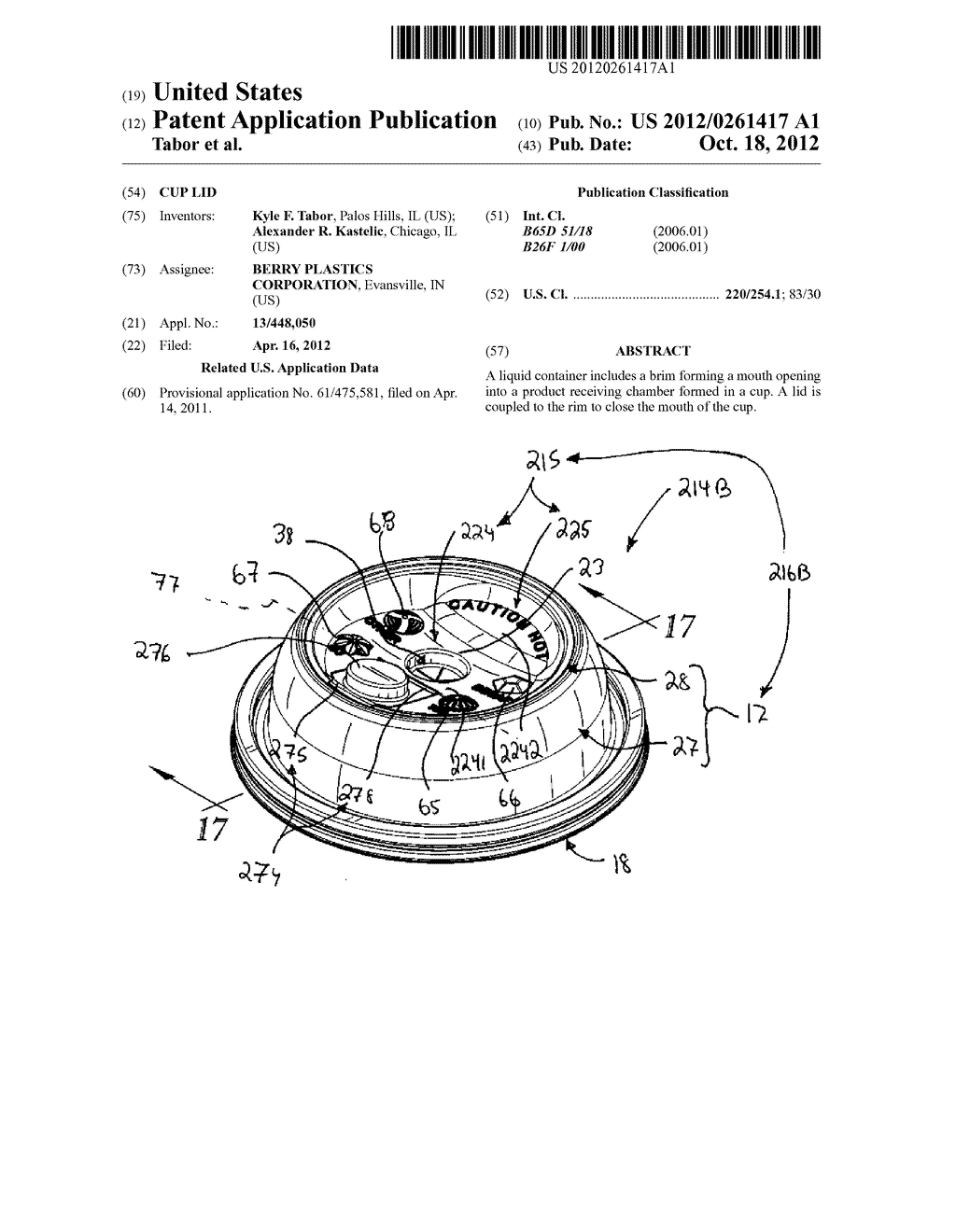 CUP LID - diagram, schematic, and image 01