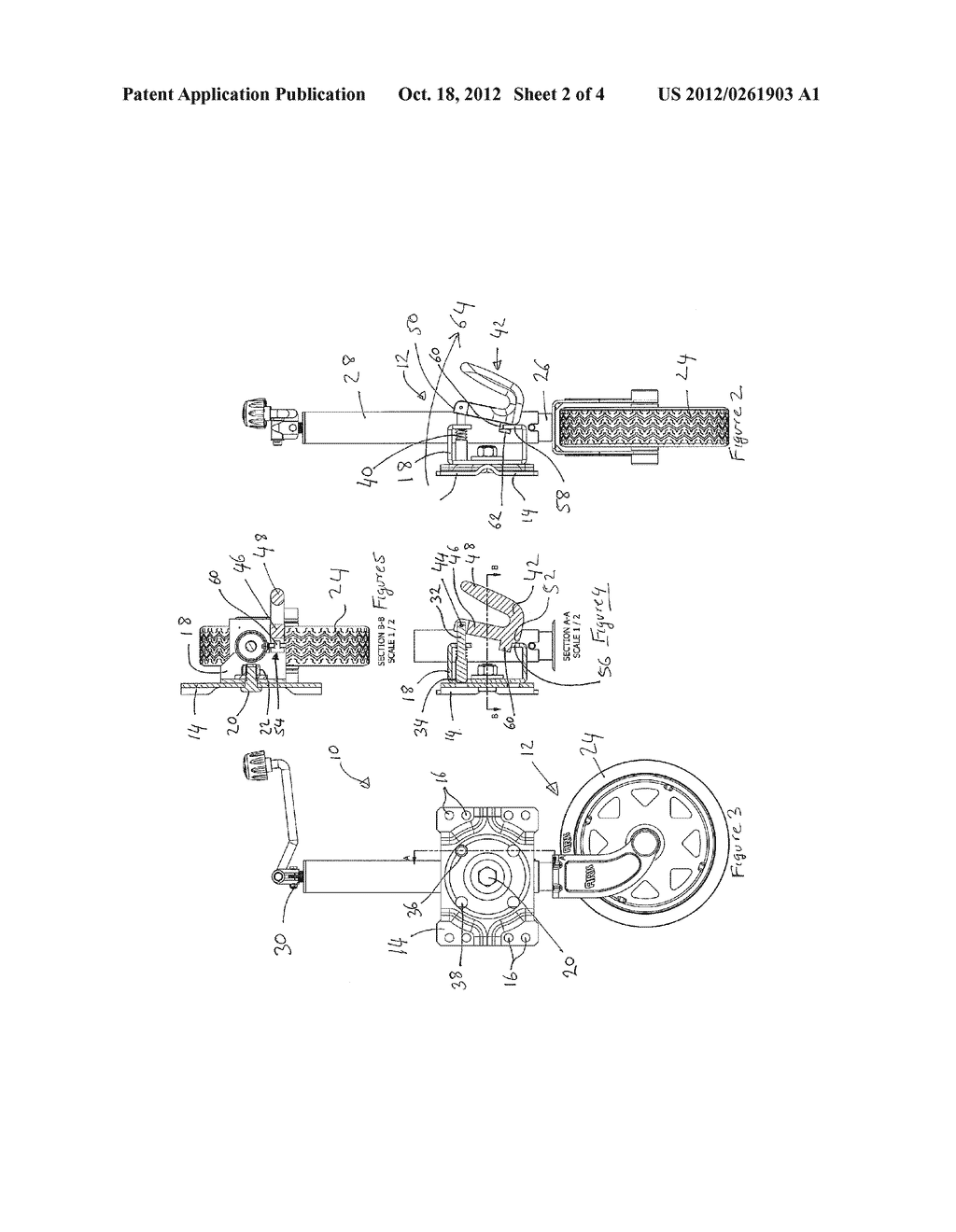 Jockey wheel mounting - diagram, schematic, and image 03