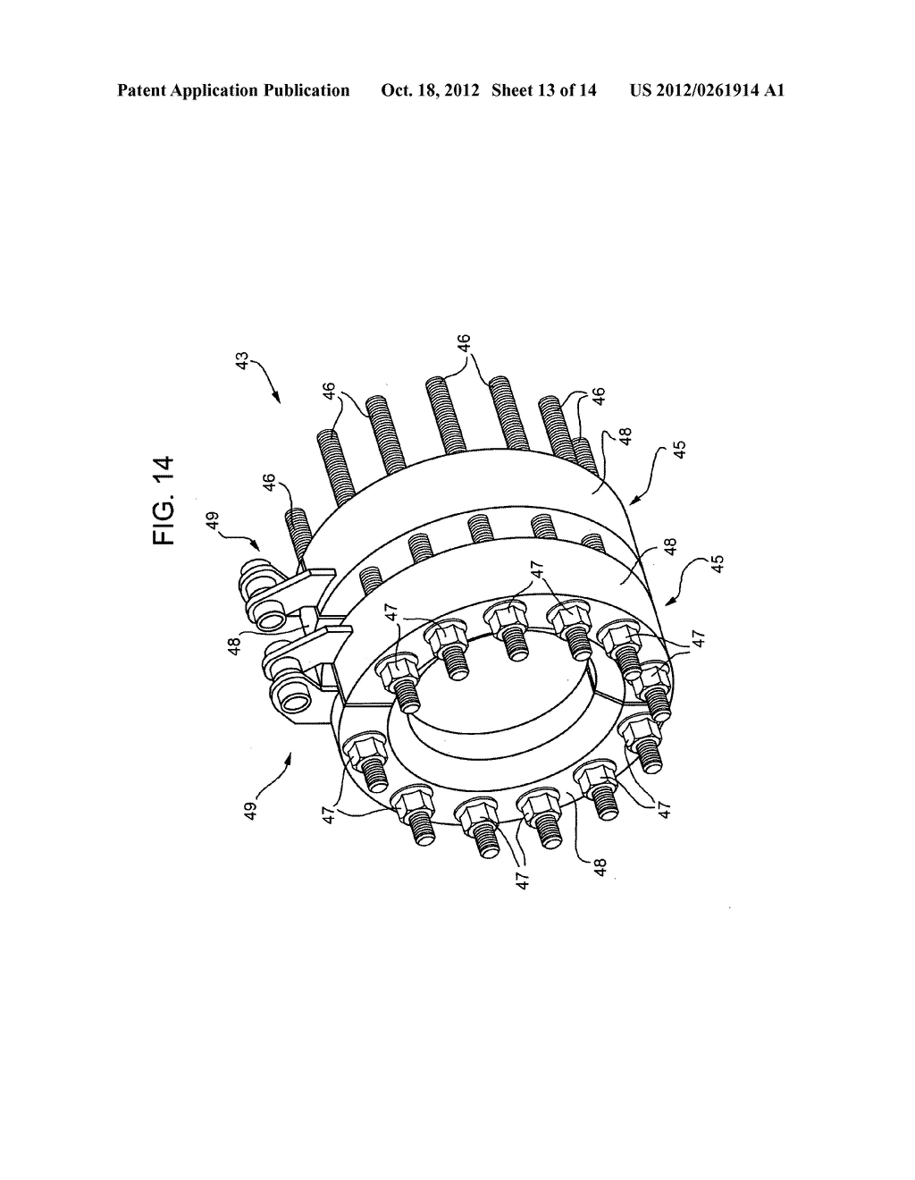 Method of Joining Two Portions of an Underwater Pipeline Laid on the Bed     of a Body of Water to Conduct Fluid and/or Gas - diagram, schematic, and image 14