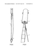 Fishing lure retrieving apparatus diagram and image