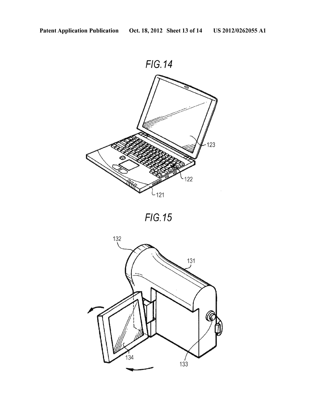 DISPLAY DEVICE AND ELECTRONIC APPARATUS HAVING A DISPLAY DEVICE - diagram, schematic, and image 14