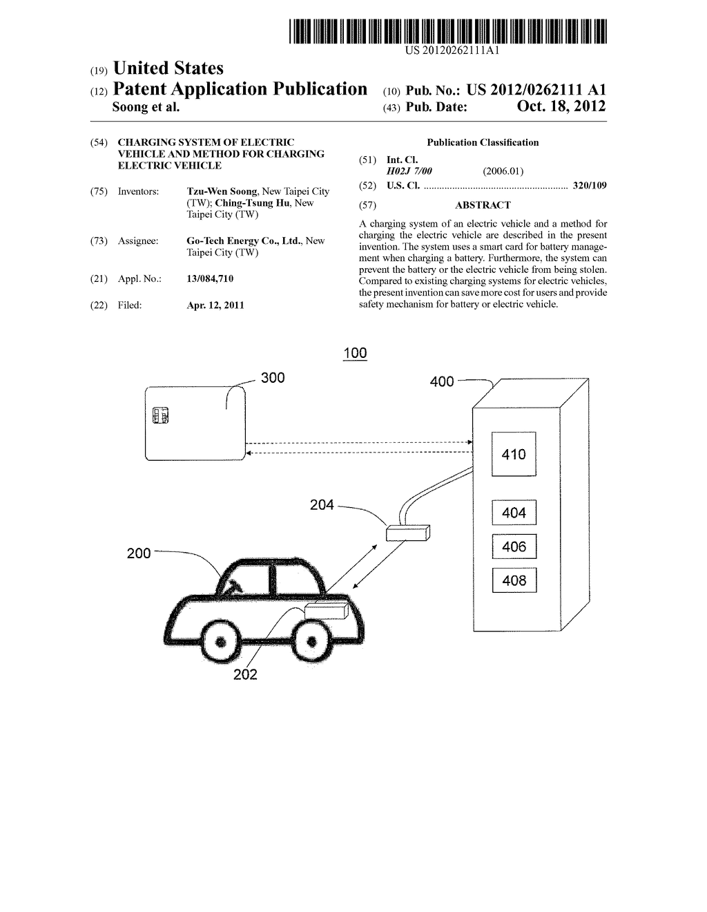 CHARGING SYSTEM OF ELECTRIC VEHICLE AND METHOD FOR CHARGING ELECTRIC     VEHICLE - diagram, schematic, and image 01