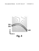 Method of magnetic resonance imaging for the selection and recording of     curved slices diagram and image