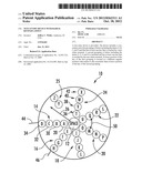 Text Entry Device with Radial Keypad Layout diagram and image