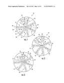 Text Entry Device with Radial Keypad Layout diagram and image