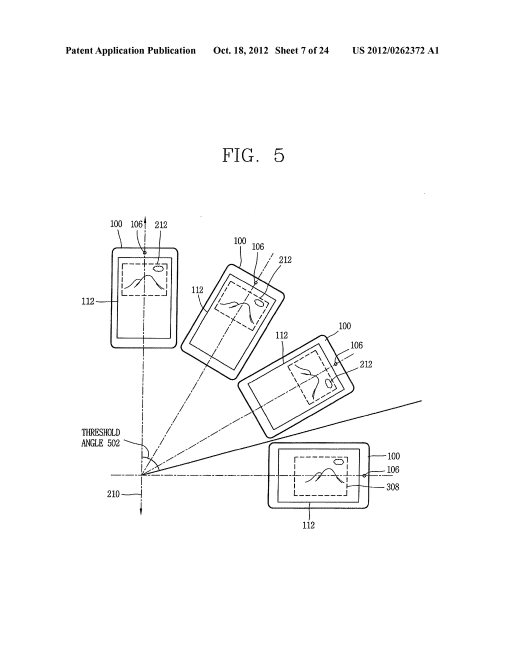 METHOD AND DEVICE FOR GESTURE RECOGNITION DIAGNOSTICS FOR DEVICE     ORIENTATION - diagram, schematic, and image 08