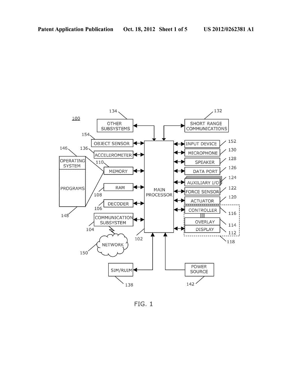 PORTABLE ELECTRONIC DEVICE AND METHOD OF CONTROLLING SAME - diagram, schematic, and image 02