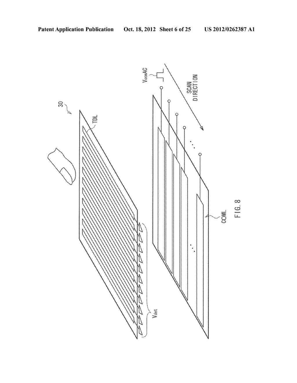 DISPLAY PANEL WITH TOUCH DETECTION FUNCTION, METHOD OF DRIVING THE SAME,     DRIVING CIRCUIT, AND ELECTRONIC UNIT - diagram, schematic, and image 07