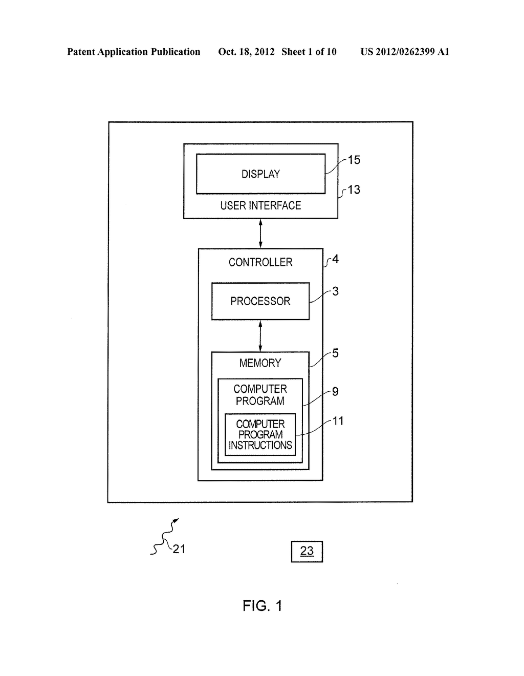 APPARATUS, METHOD, COMPUTER PROGRAM AND USER INTERFACE - diagram, schematic, and image 02