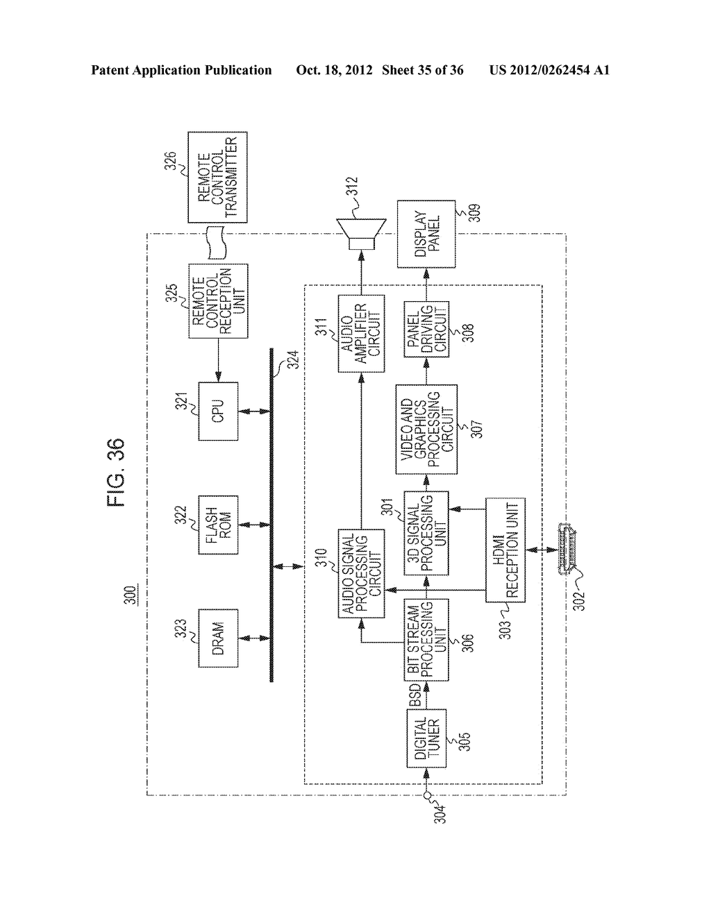 STEREOSCOPIC IMAGE DATA TRANSMISSION DEVICE, STEREOSCOPIC IMAGE DATA     TRANSMISSION METHOD, STEREOSCOPIC IMAGE DATA RECEPTION DEVICE, AND     STEREOSCOPIC IMAGE DATA RECEPTION METHOD - diagram, schematic, and image 36