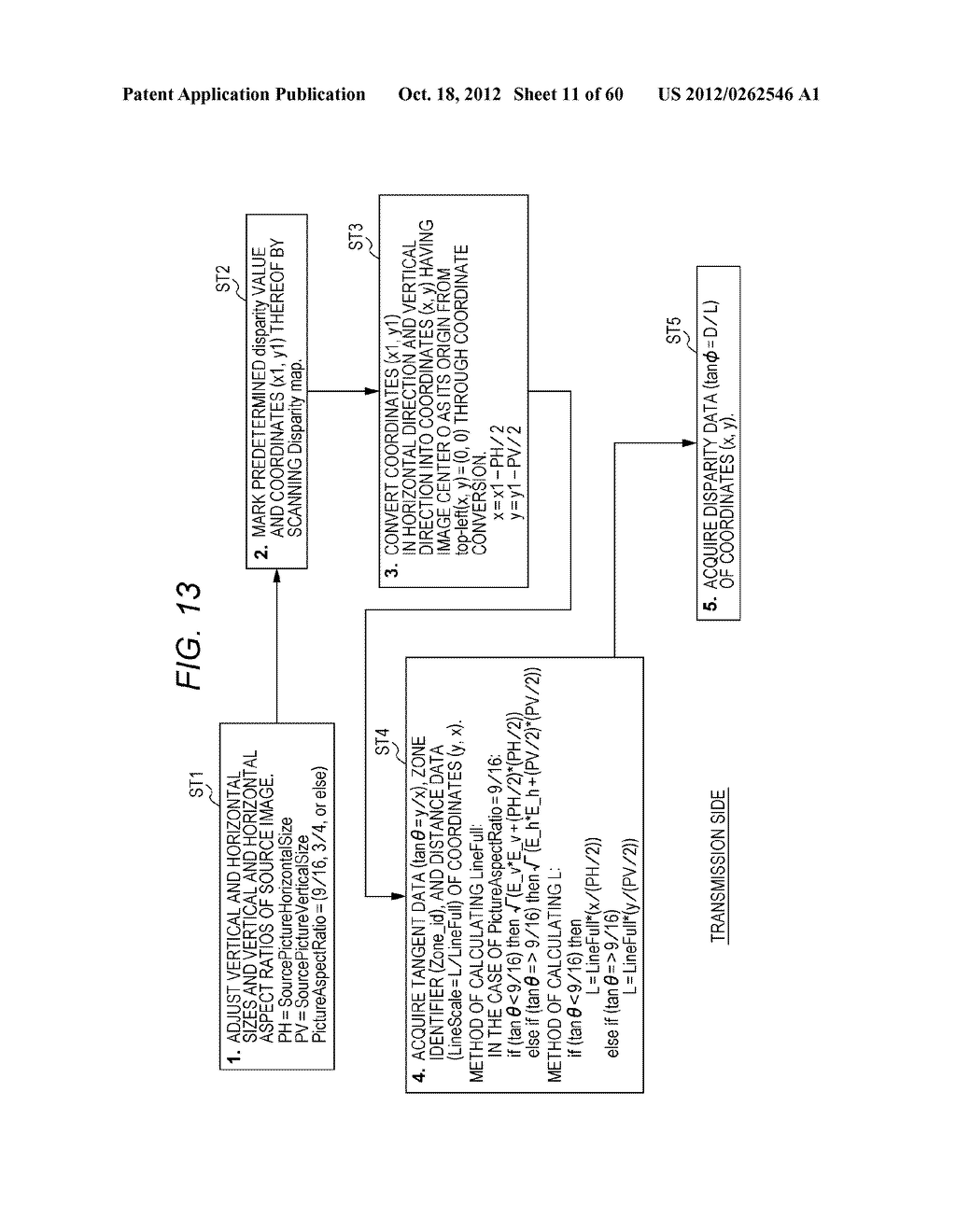 STEREOSCOPIC IMAGE DATA TRANSMISSION DEVICE, STEREOSCOPIC IMAGE DATA     TRANSMISSION METHOD, AND STEREOSCOPIC IMAGE DATA RECEPTION DEVICE - diagram, schematic, and image 12