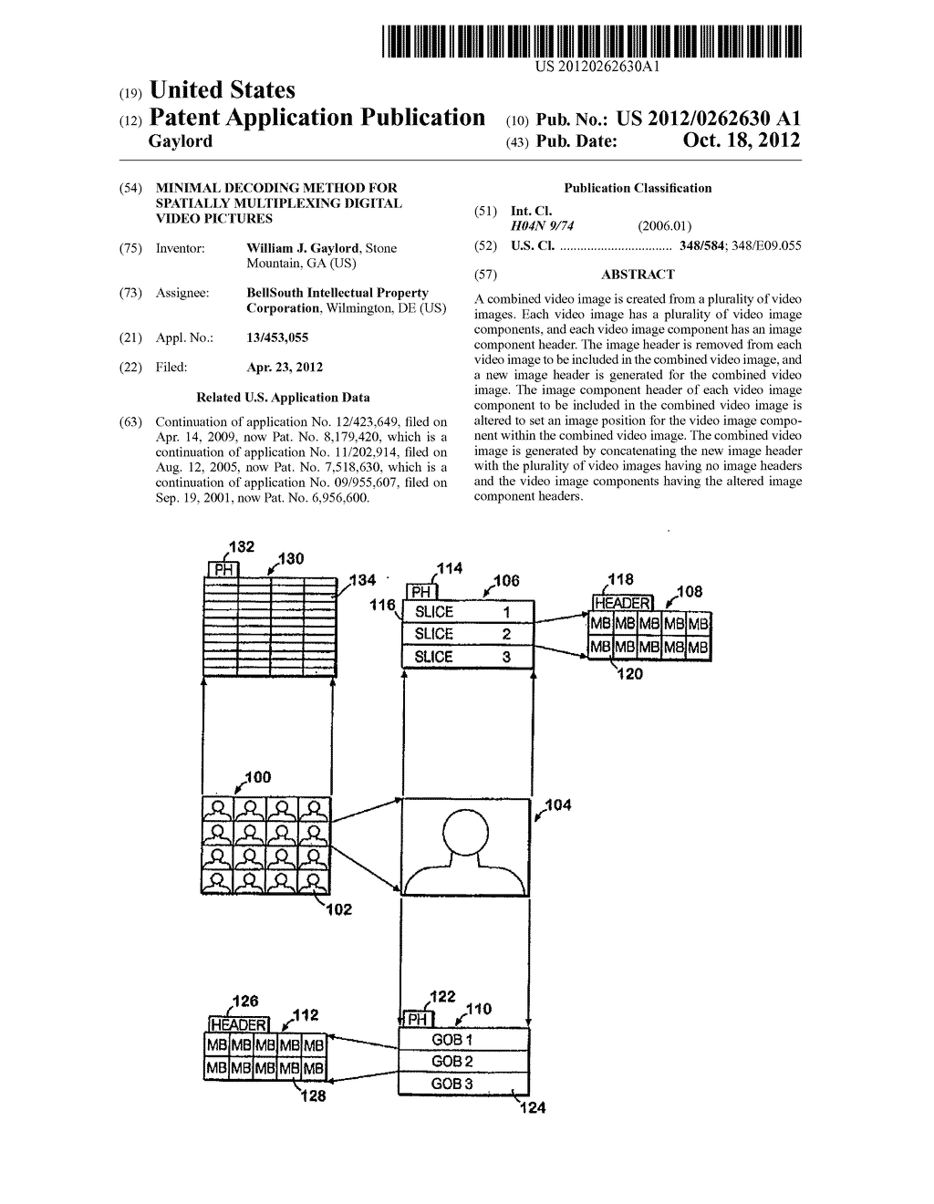 Minimal Decoding Method for Spatially Multiplexing Digital Video Pictures - diagram, schematic, and image 01