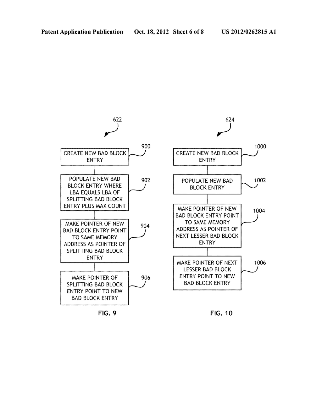 METHOD AND SYSTEM FOR DYNAMICALLY EXPANDABLE SOFTWARE BASED BAD BLOCK     MANAGEMENT - diagram, schematic, and image 07