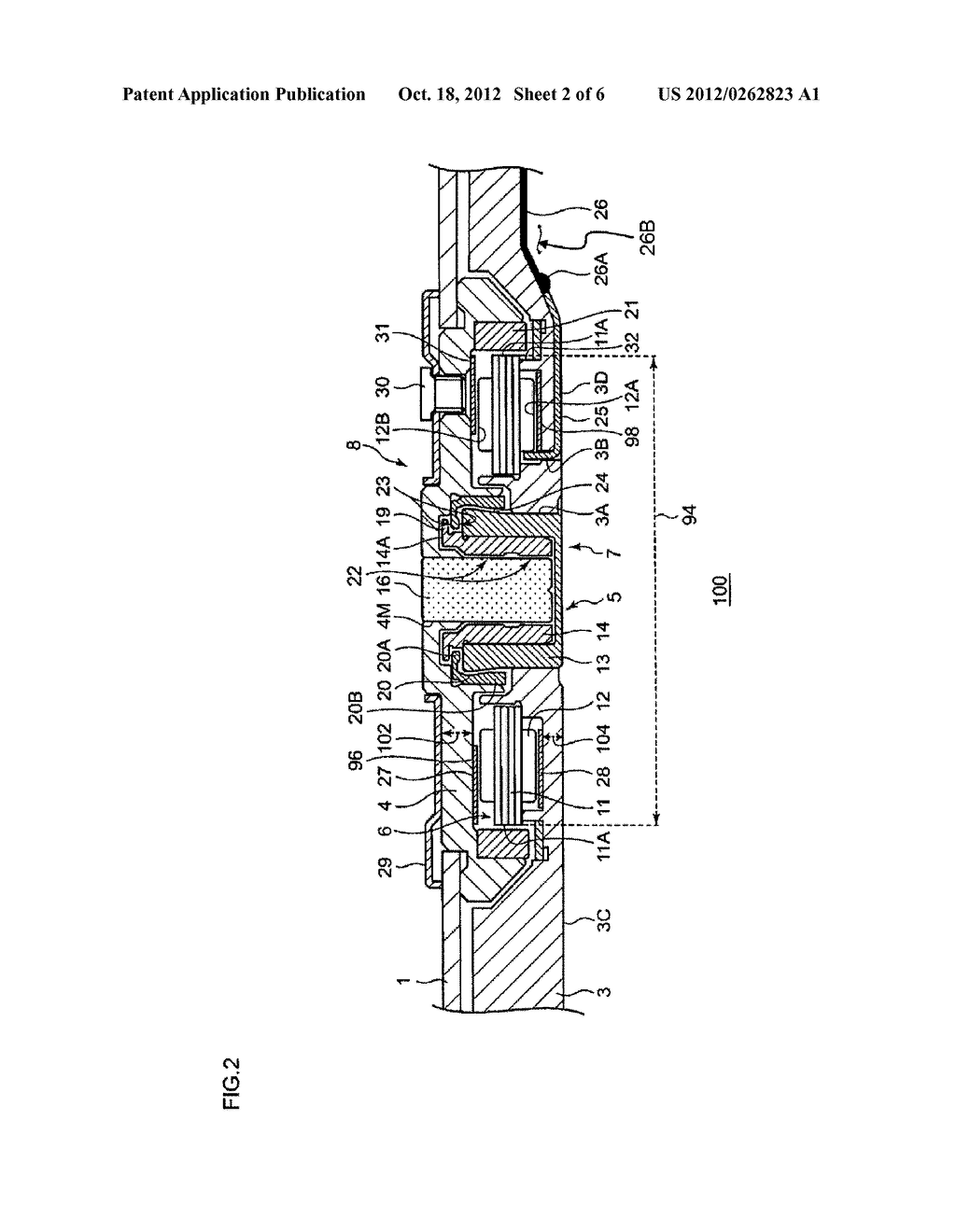 DISK DRIVE DEVICE WITH HUB - diagram, schematic, and image 03