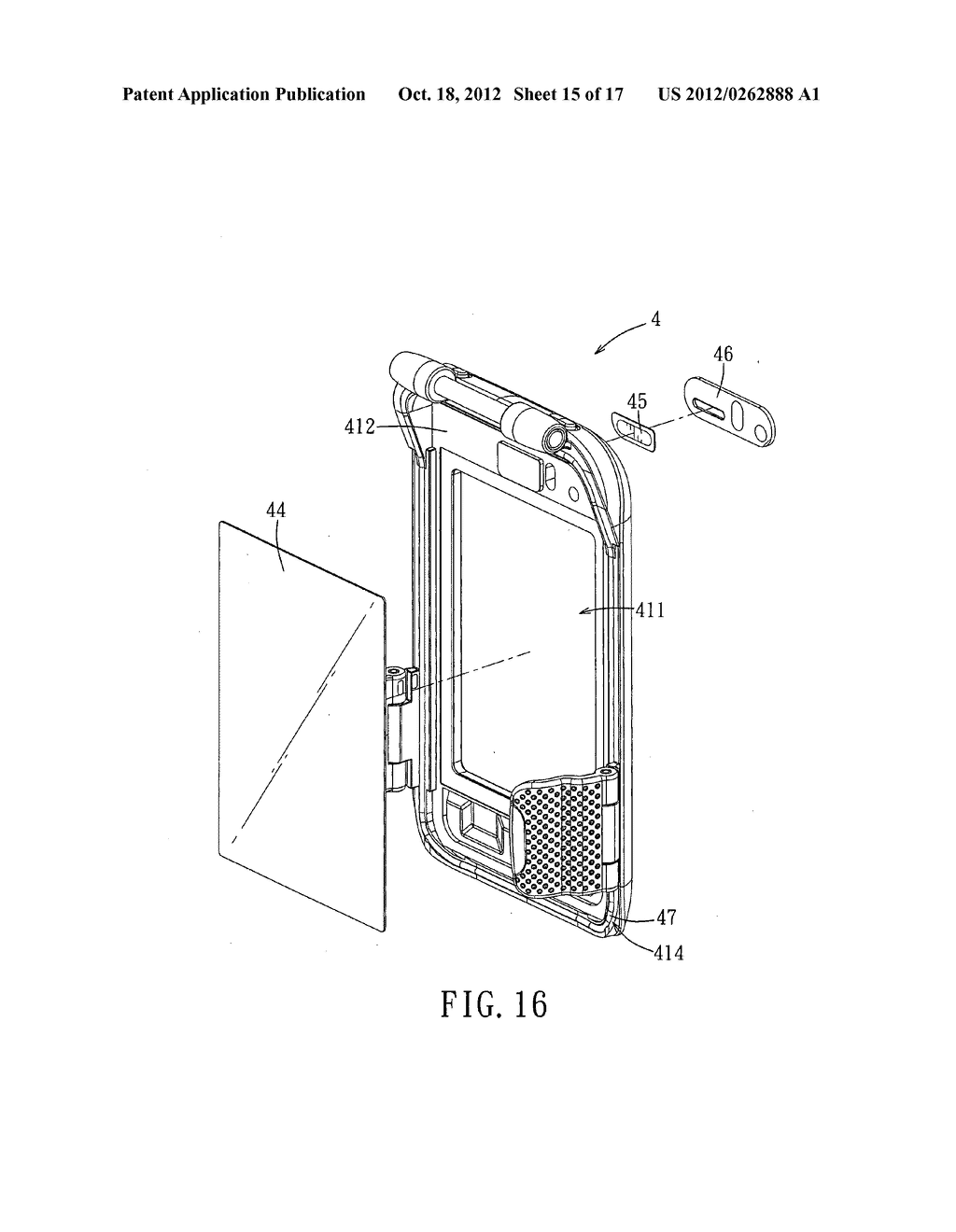 Floating electrical connection device and protective case having the same - diagram, schematic, and image 16