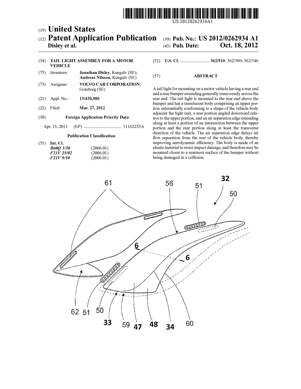 TAIL LIGHT ASSEMBLY FOR A MOTOR VEHICLE - diagram, schematic, and image 01